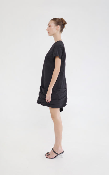 RAF X Martin Bautista Snejana Short Sleeve Dress (Black)