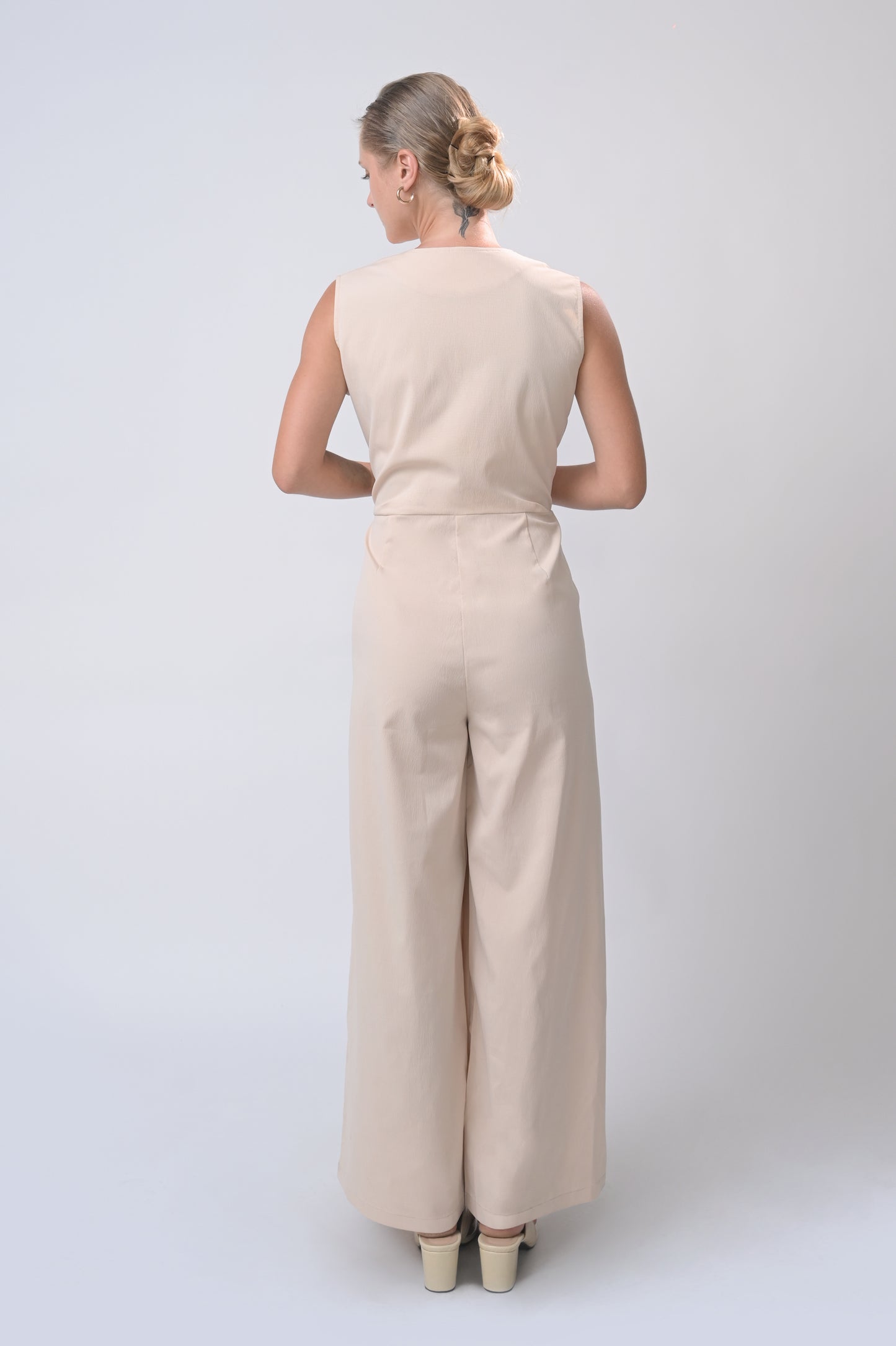 RAF Avec Sleeveless Pantsuit (Khaki)