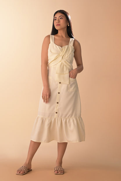 RAF Arezzo Sleeveless Dress (Offwhite)