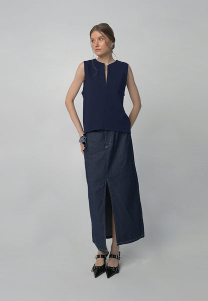 RAF Barrows Sleeveless Top (Navy)