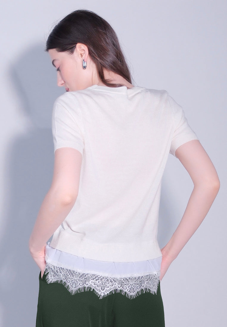 RAF Damascus Short Sleeve Top (Off-white)