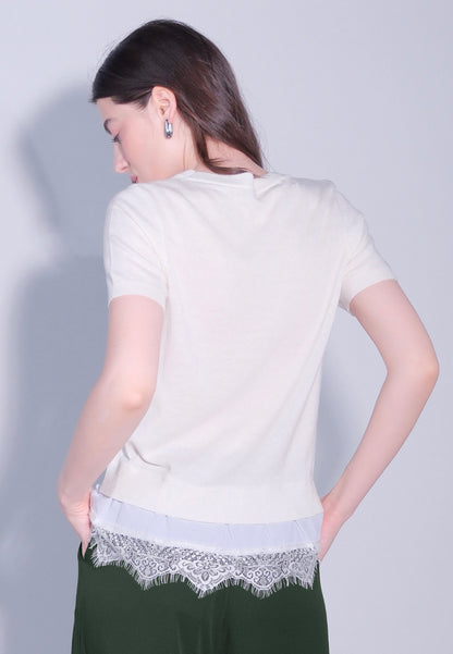 RAF Damascus Short Sleeve Top (Off-white)