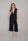 RAF Dunha Sleeveless Vest (Plain Mid.Blue)