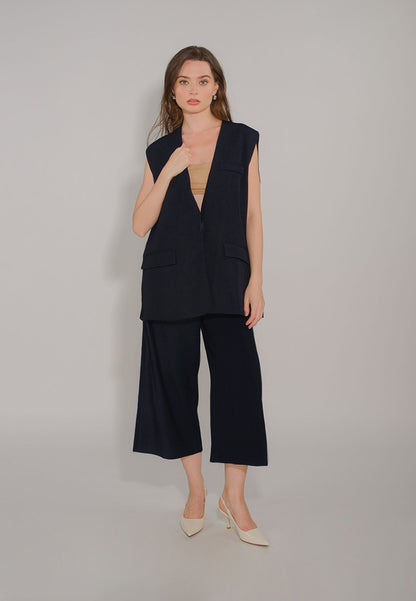 RAF Dunha Sleeveless Vest (Plain Mid.Blue)