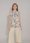 RAF Dunha Sleeveless Top (Printed Cream)