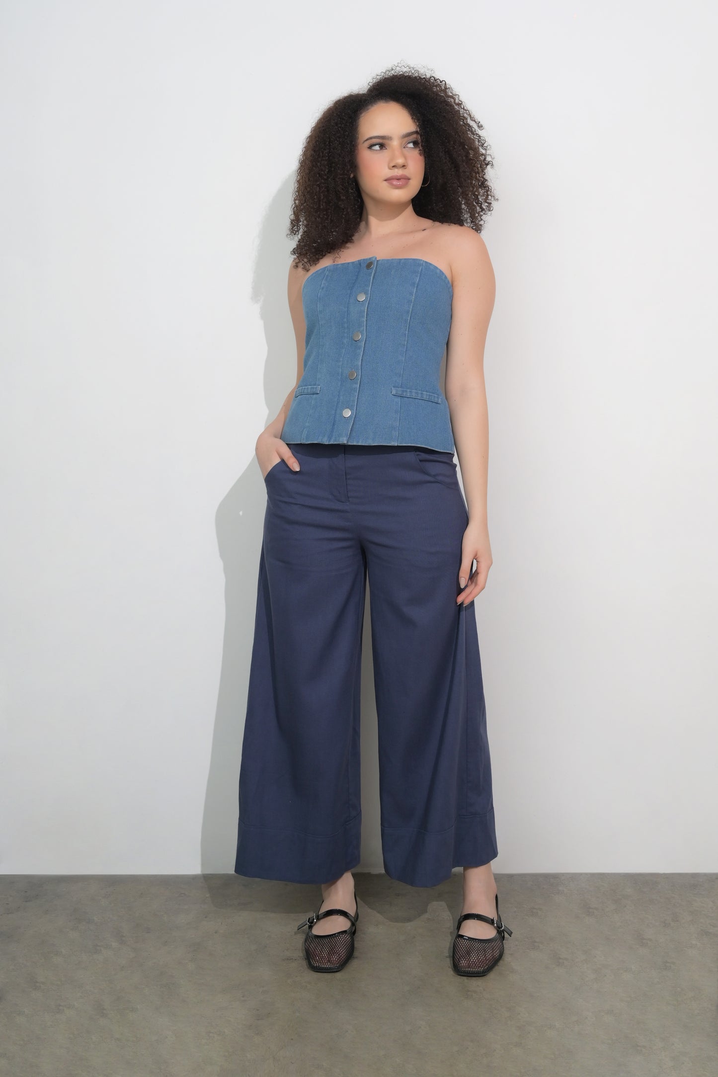 RAF Fuji Tube Top (Blue Dnm)