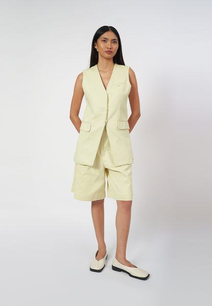 RAF George Sleeveless Vest Top (Butter)