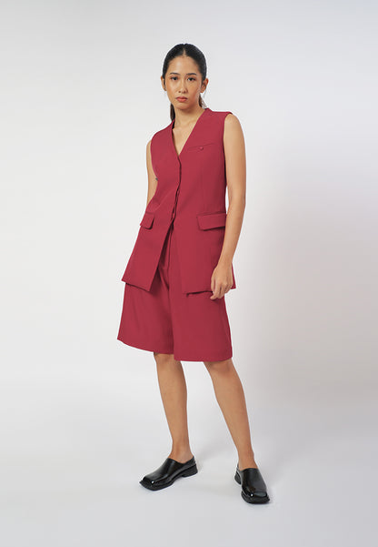 RAF George Sleeveless Vest Top (Red)