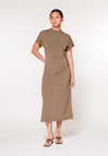 Raf Jaunt Short Sleeve Dress (Taupe)