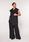 Raf Kite Sleeveless Top (Striped Black)