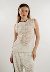 RAF Lace Sleeveless Tunic Top (Offwhite)