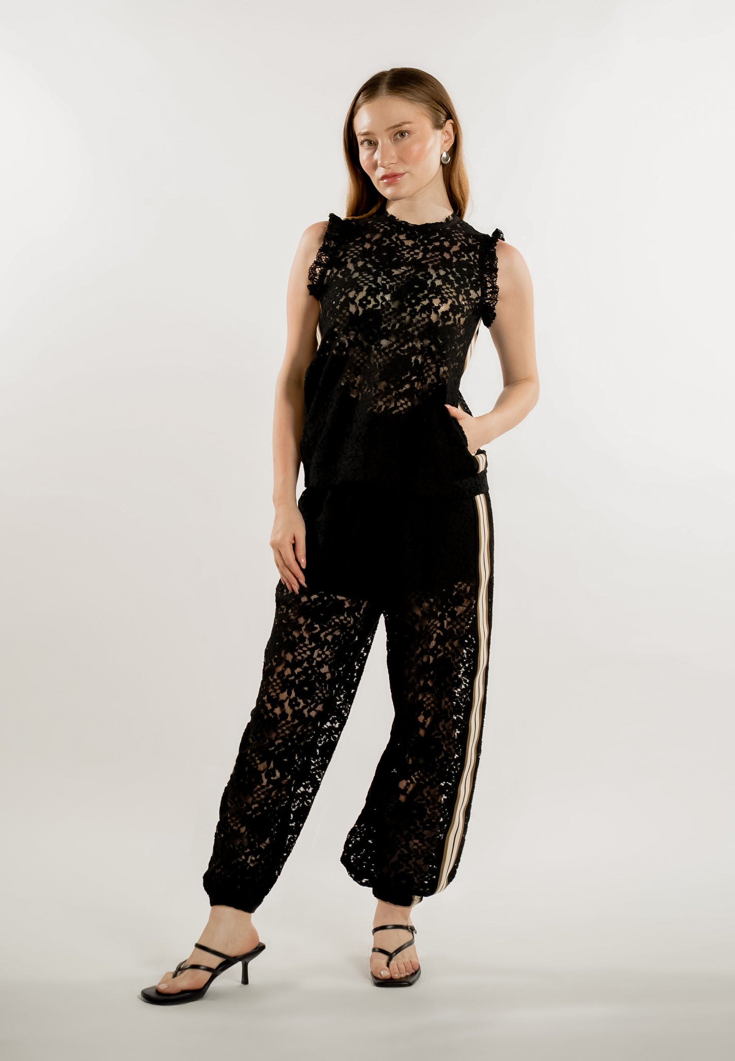 RAF Lace Pants  (Black)