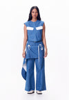 R.A.F. X nicolò  NP001 Sleeveless Top (Light Blue)