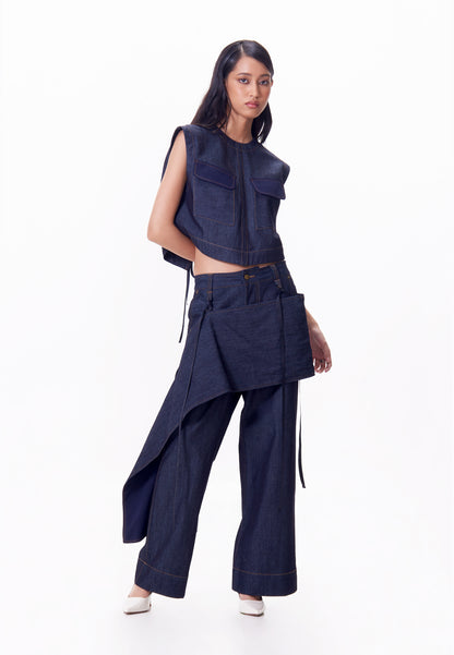 R.A.F. X nicolò  NP002 Pants W/ Belt  (Denim)