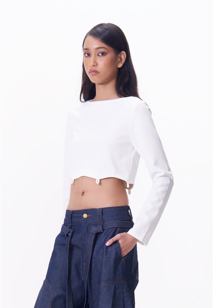 R.A.F. X nicolò  NP003 Long Sleeve Top (White)