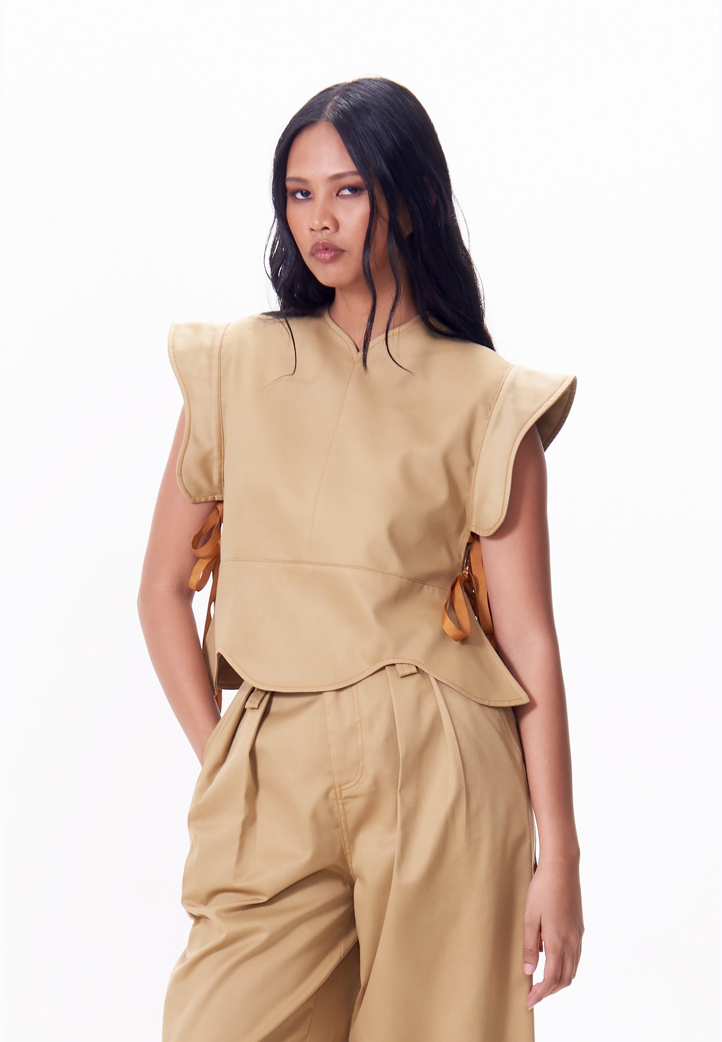 R.A.F. x nicolò NP005 Sleeveless Top (Khaki)
