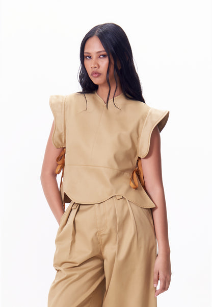 R.A.F. x nicolò NP005 Sleeveless Top (Khaki)