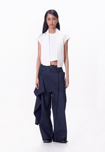 R.A.F. X nicolò  NP009 Sleeveless Top (White)