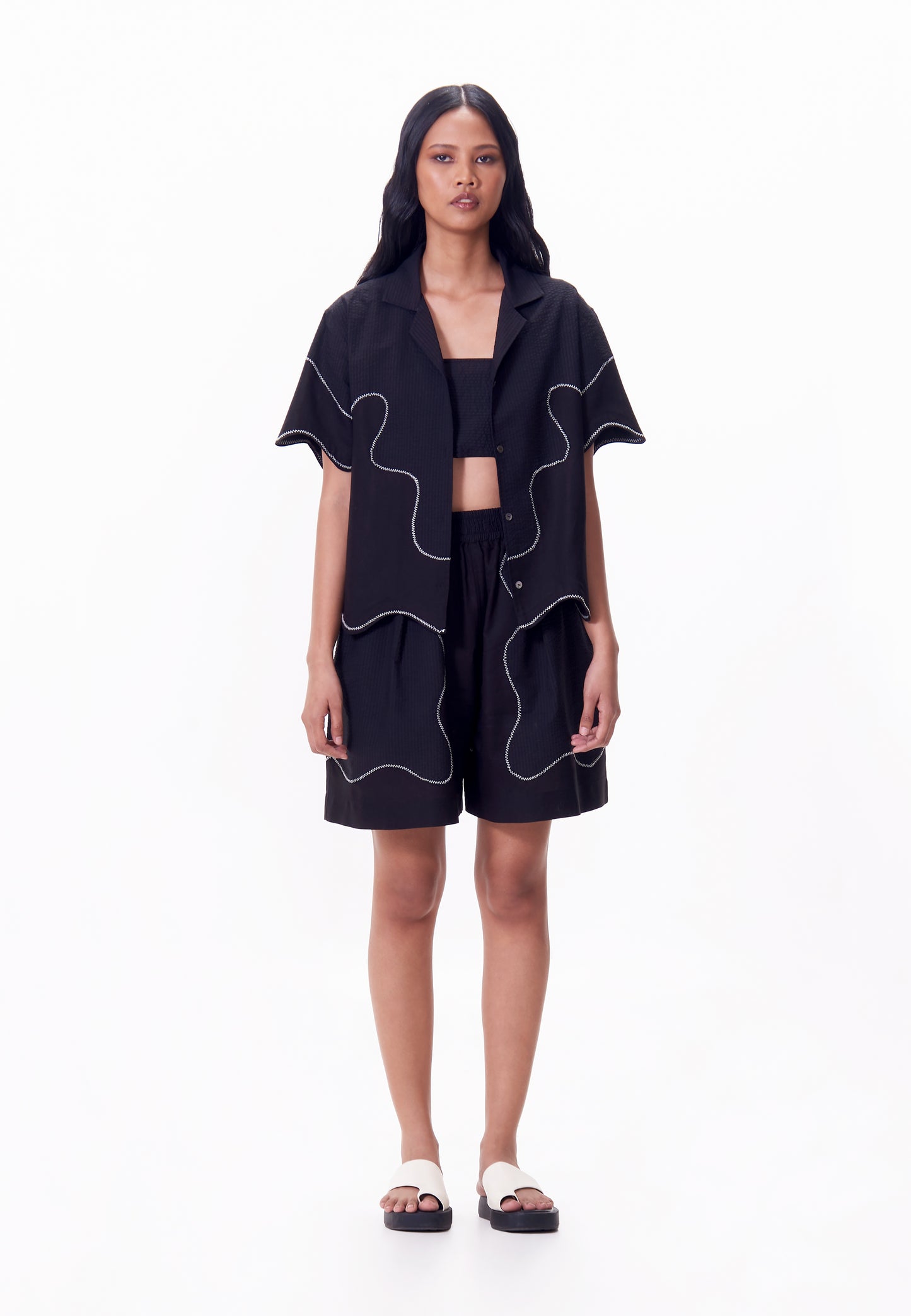 R.A.F. x nicolò NP010 Short Sleeve Top (Black)