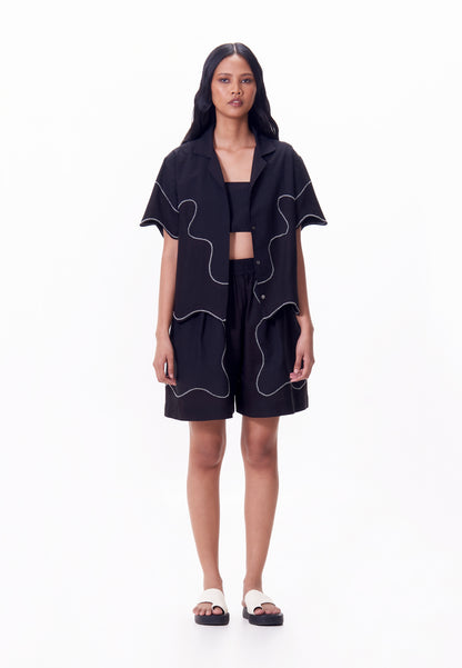 R.A.F. x nicolò NP010 Short Sleeve Top (Black)