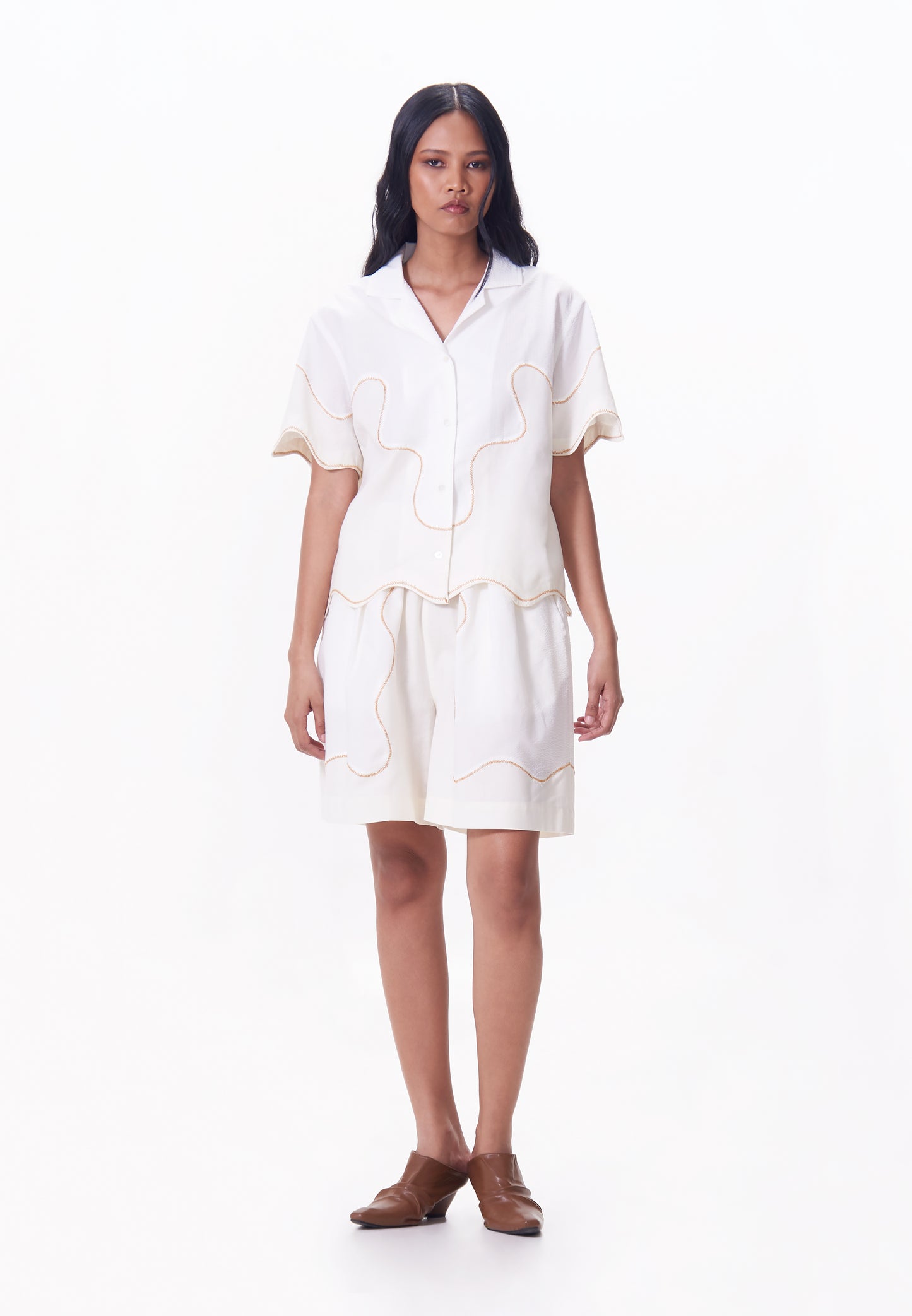 R.A.F. x nicolò NP011 Shorts (Offwhite)