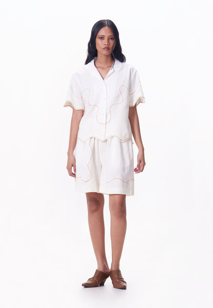 R.A.F. x nicolò NP011 Shorts (Offwhite)