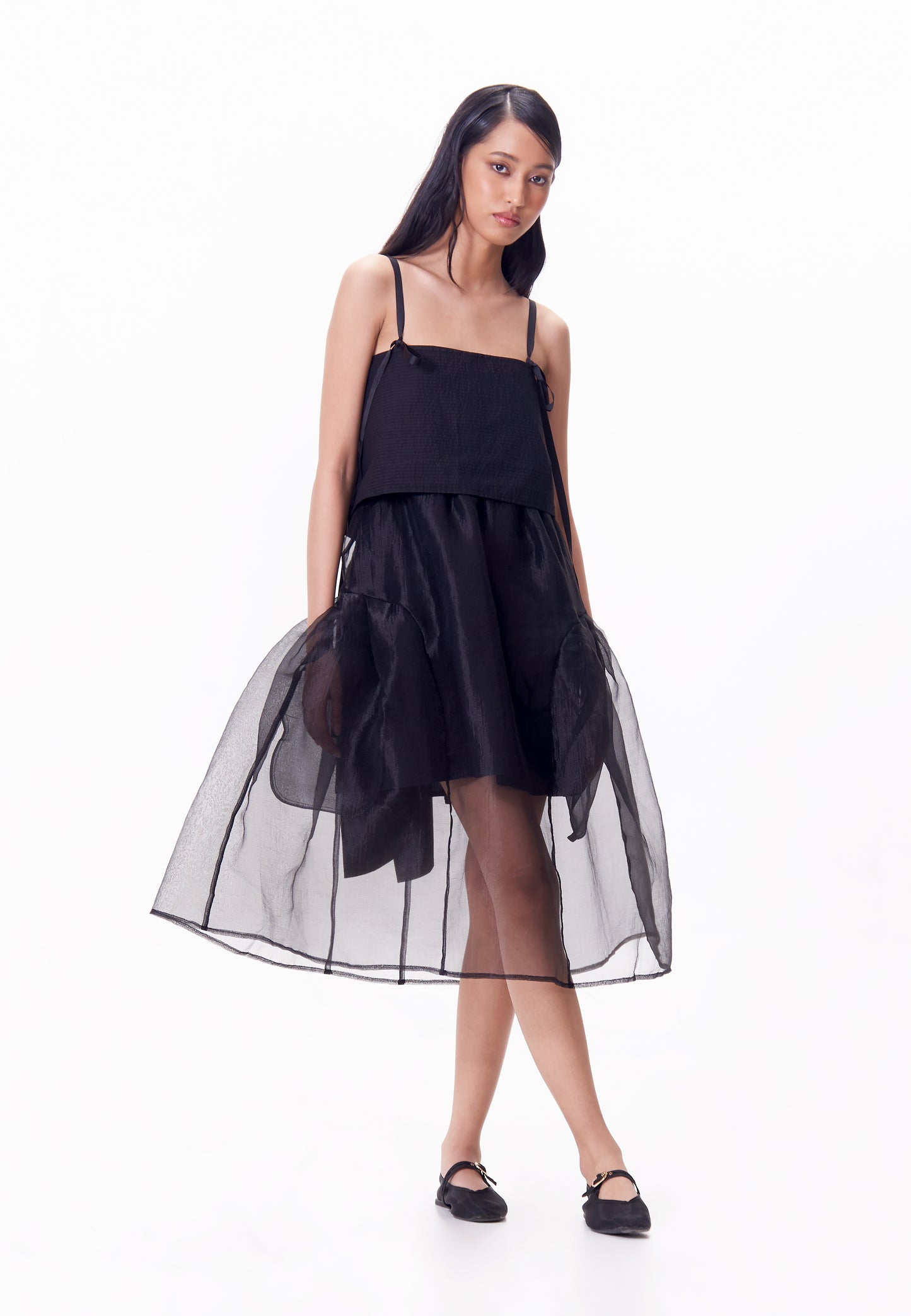 R.A.F. X nicolò NP015 Sleeveless Dress W/ Sash  (Black)