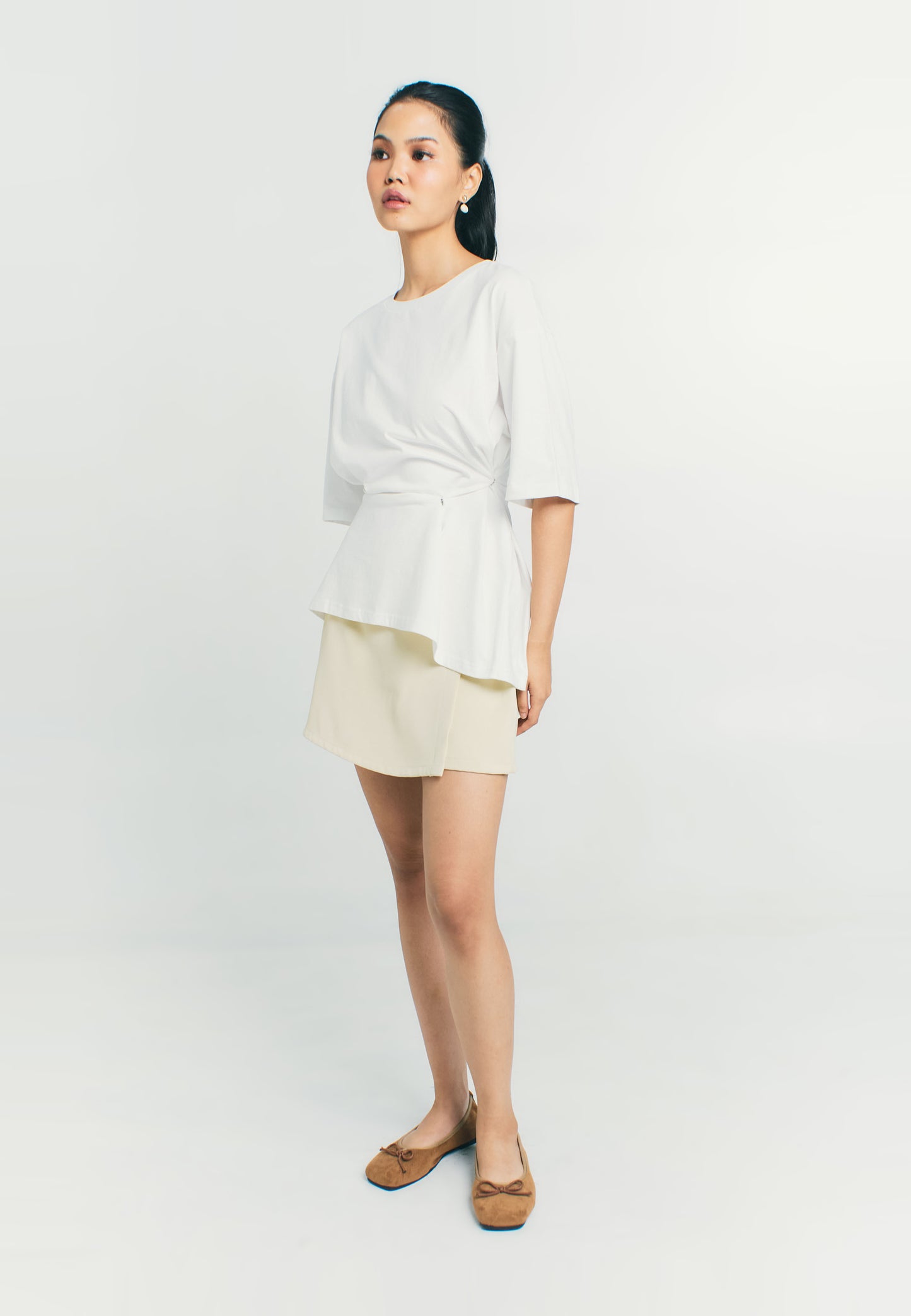 RAF Quibble Short Sleeve Top (White)