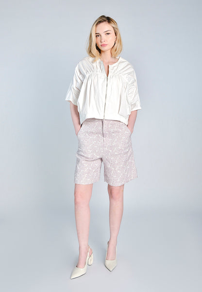 RAF Ford Quarter Sleeve Jacket Top (White)