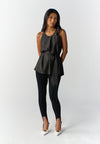 RAF Rodeo Sleeveless Top W/ Sash Belt (Black)
