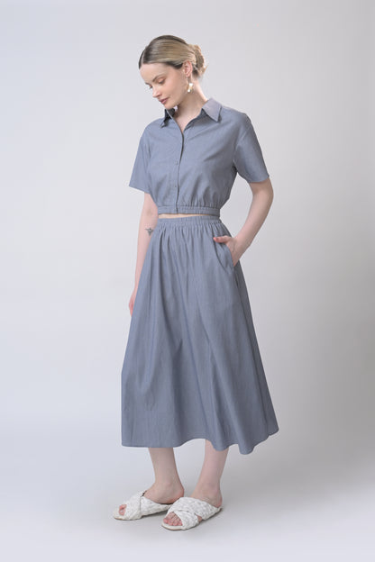 RAF Boheme Skirt (Plain Blue)