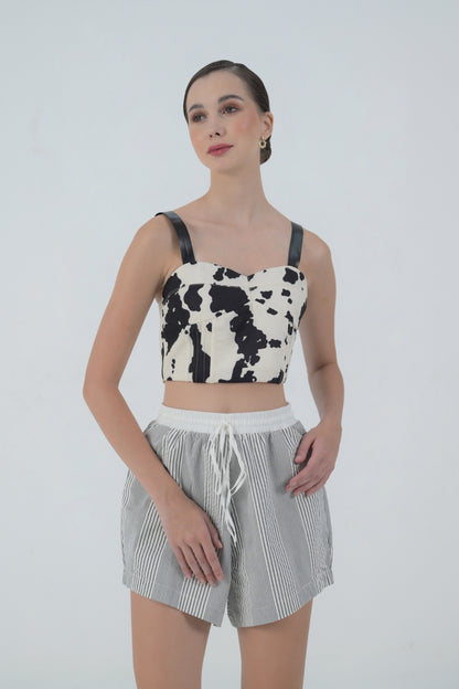 RAF Dallas Sleeveless Top (Black/Cream)