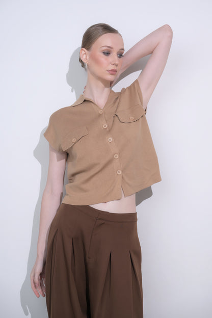 RAF Dappers Short Sleeve Top (Khaki)