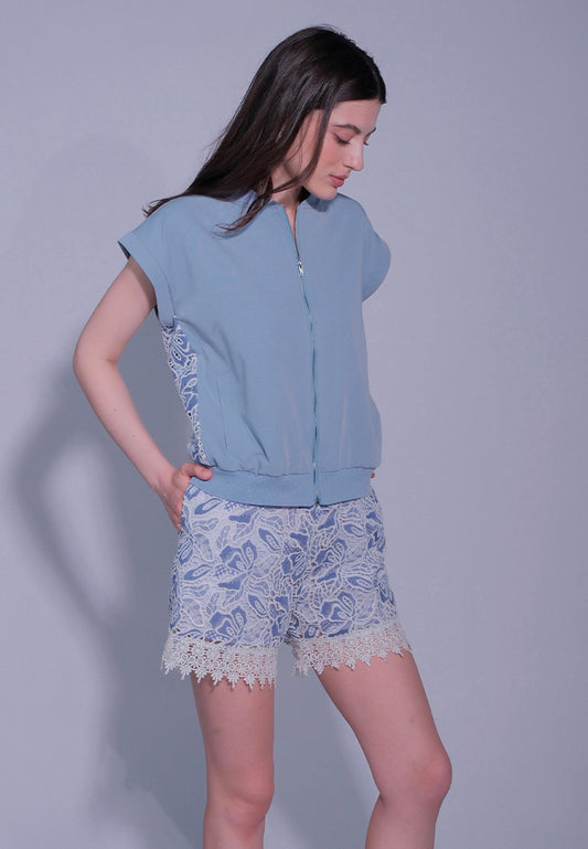 RAF Dayton Short Sleeve Top (Light Blue)