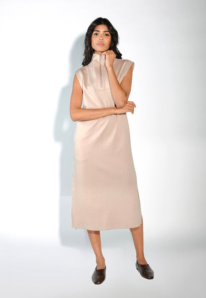 RAF Dill Sleeveless Dress  (Beige)