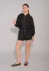 RAF Emmew Long Sleeve Playsuit (Black)