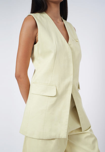 RAF George Sleeveless Vest Top (Butter)