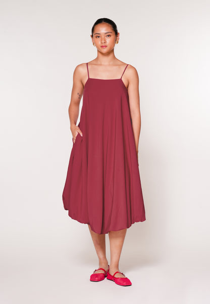 RAF Jockey Sleeveless Dress W/ Belt  (Red)