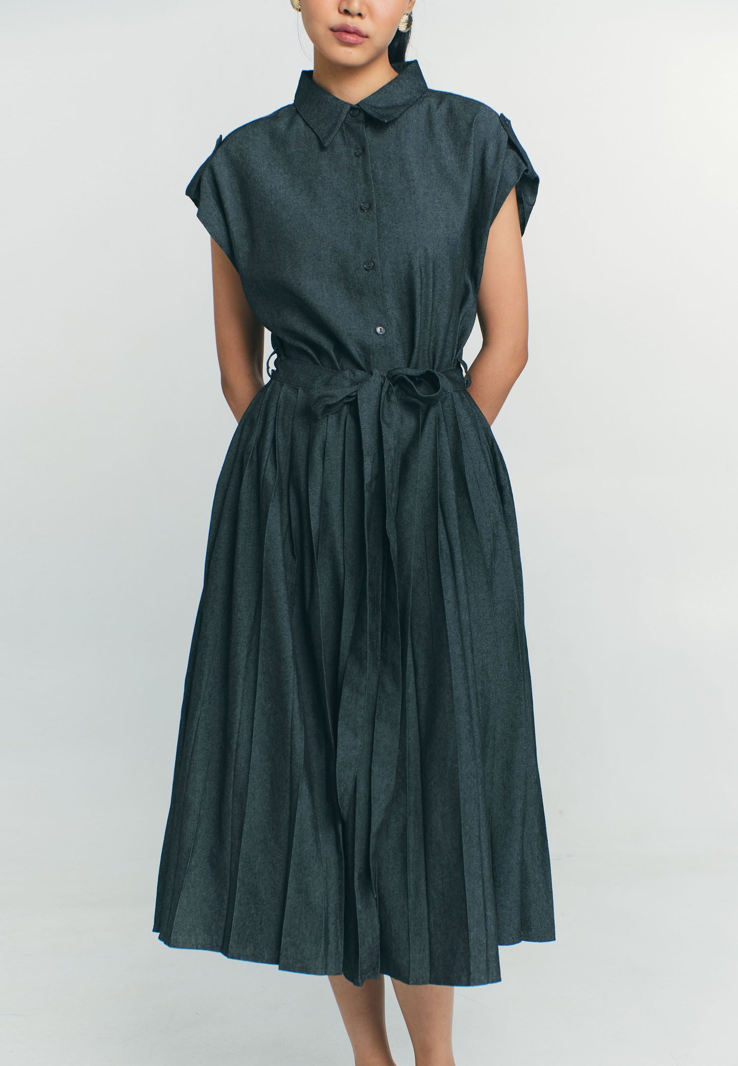RAF Poppy Extended Sleeve Dress (Dark Denim)