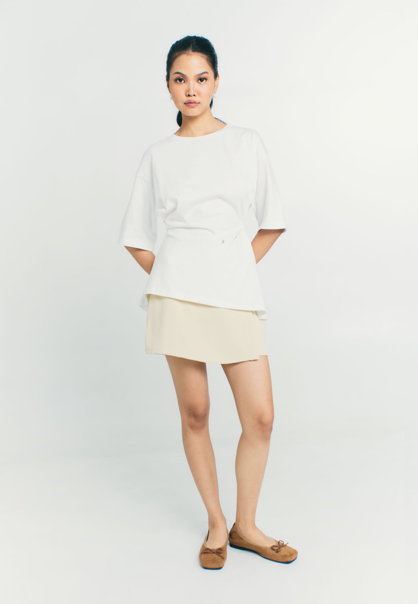 RAF Quibble Short Sleeve Top (White)