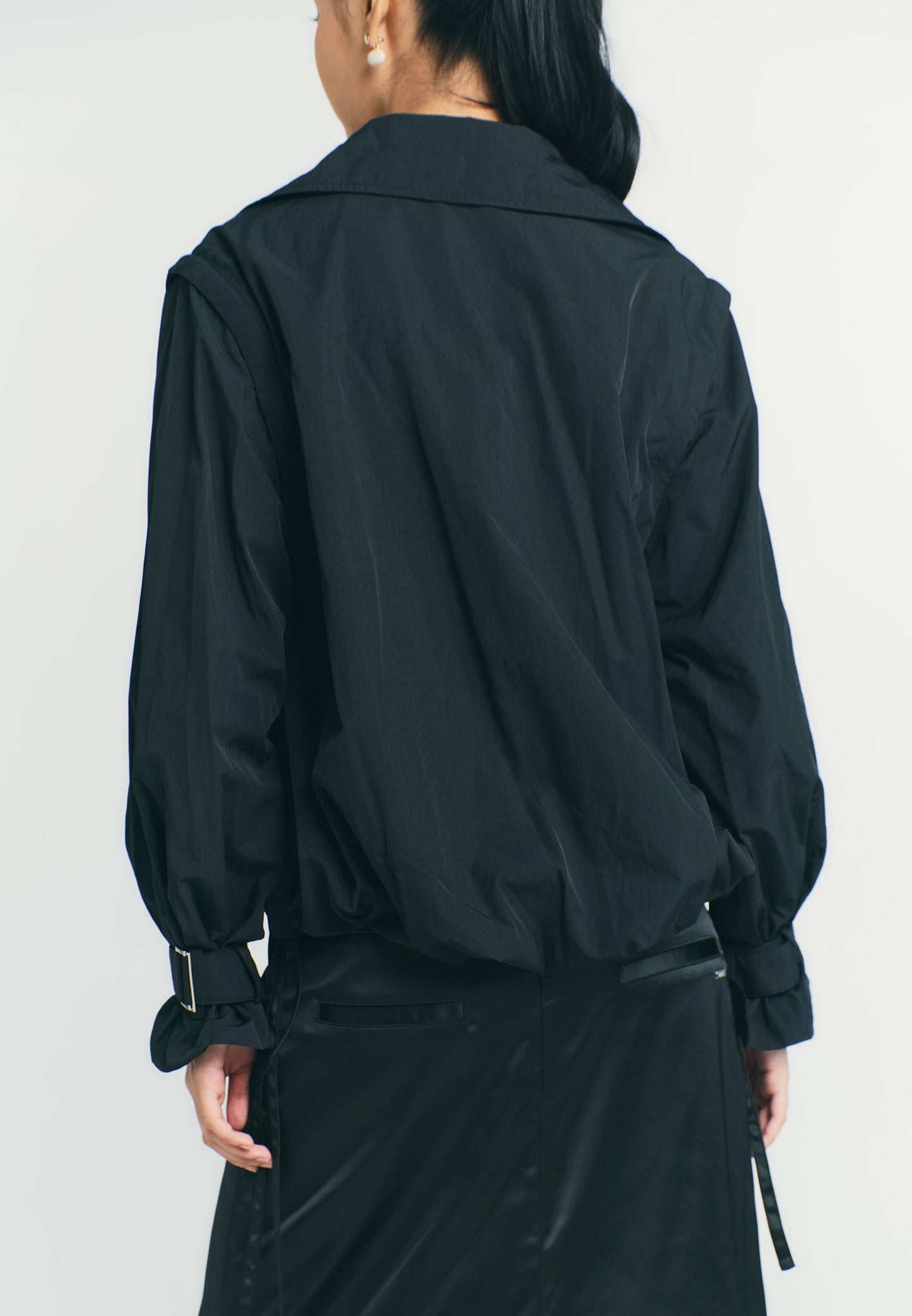 RAF Quiver Long Sleeve Jacket 2 Way  (Black)