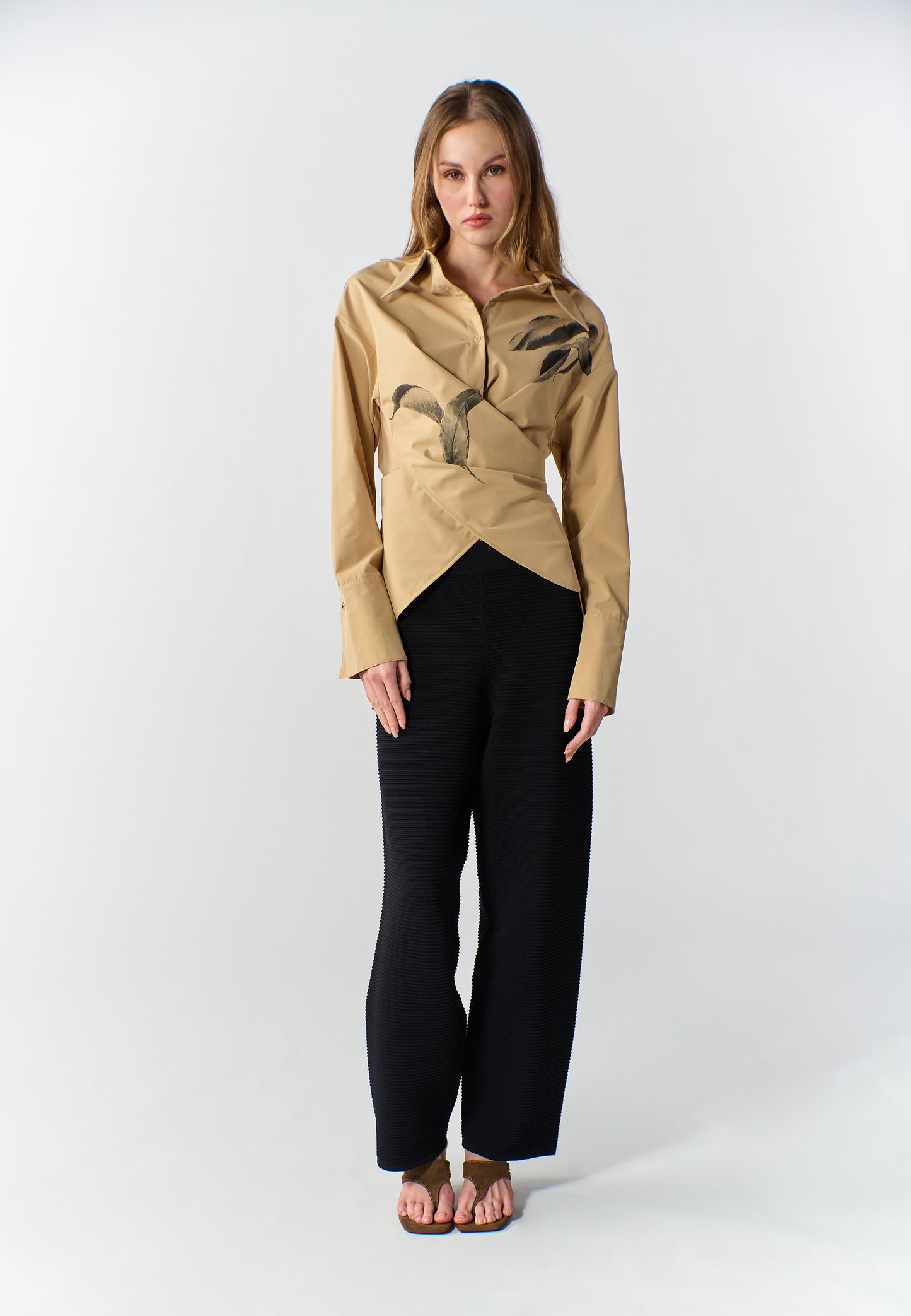 RAF Rife Long Sleeve Top (Spot Print Khaki)