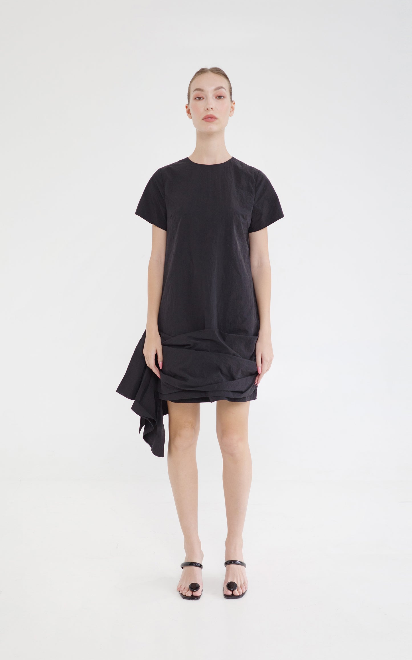 RAF X Martin Bautista Snejana Short Sleeve Dress (Black)