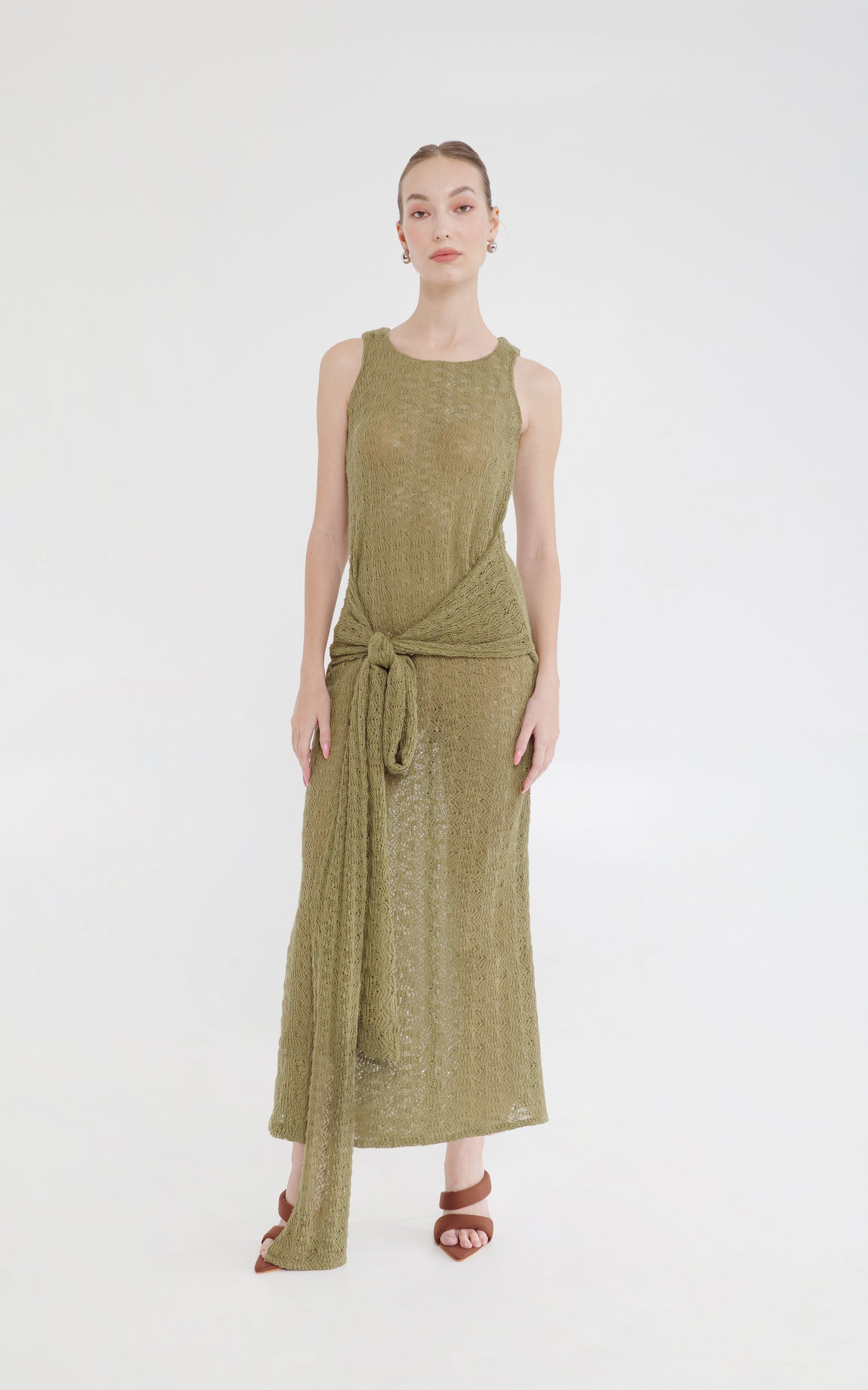 RAF X Martin Bautista Trentini Sleeveless Dress (Olive G.)