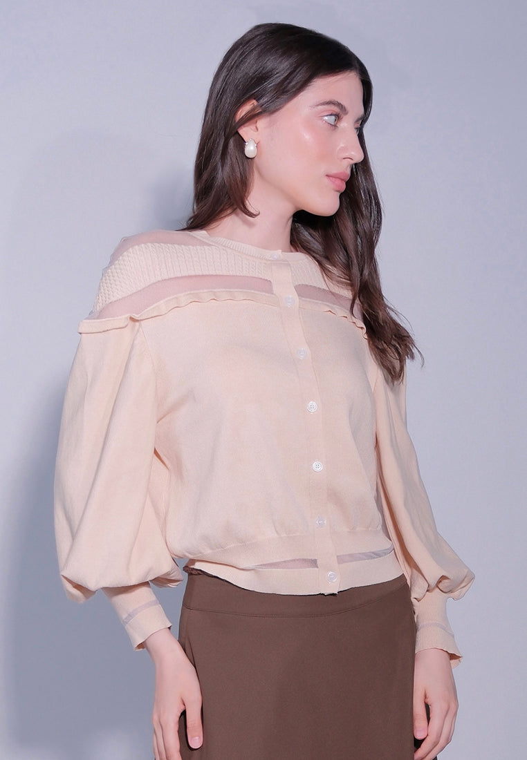 RAF Dasheill Long Sleeve Top (Beige)