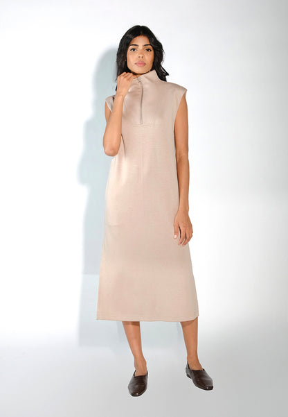 RAF Dill Sleeveless Dress  (Beige)