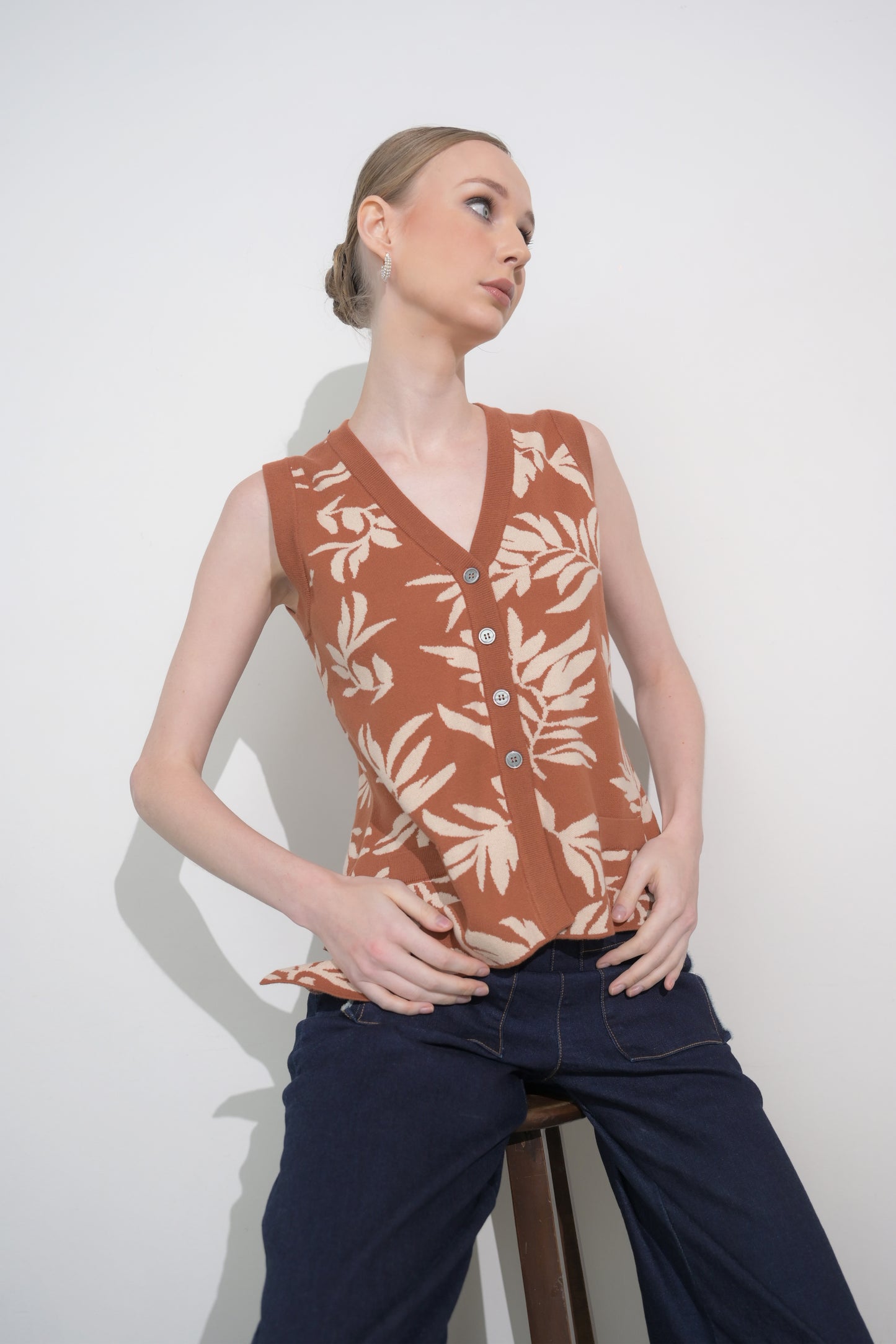 RAF Fresco Sleeveless Top (P. Brown)