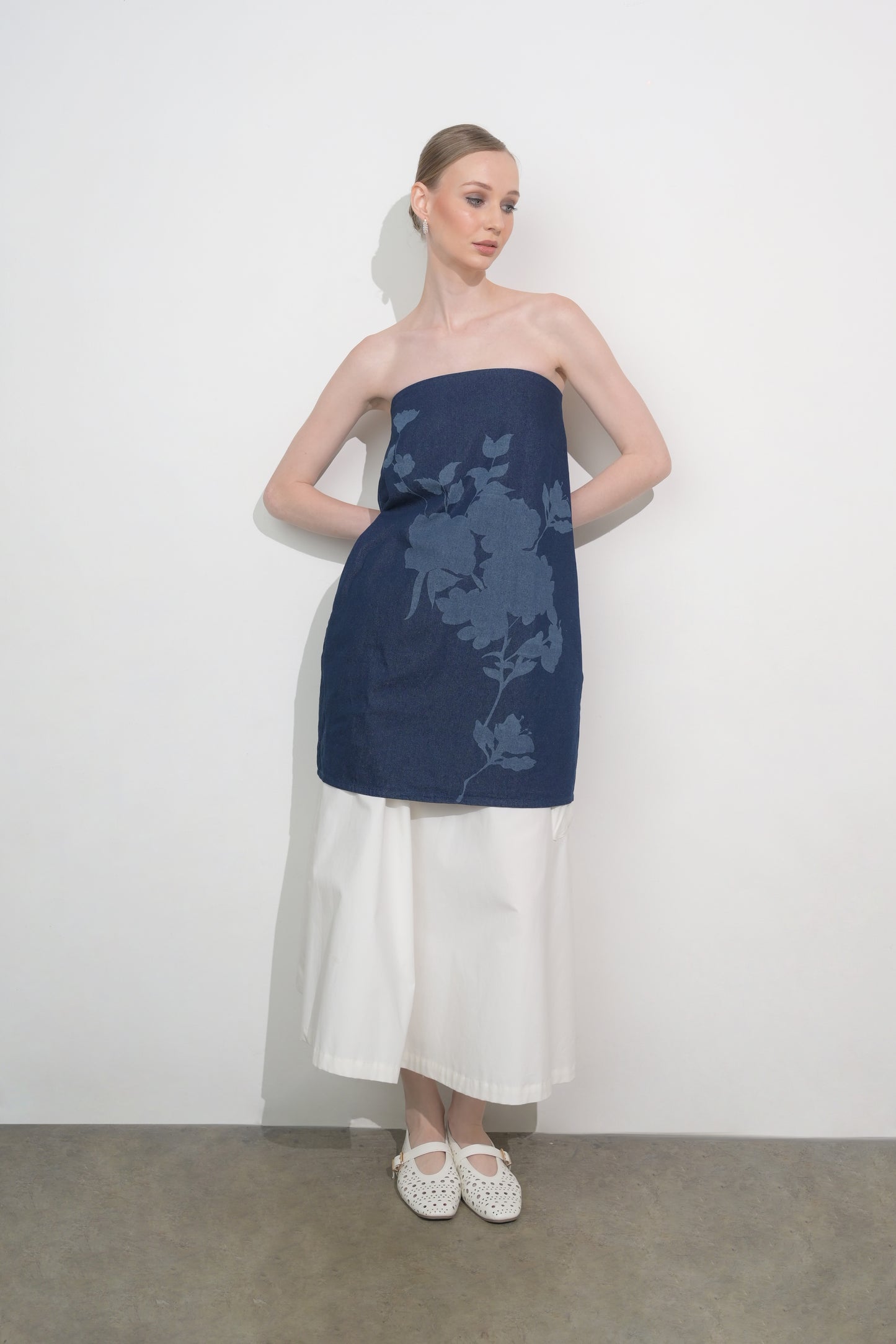 RAF Frieze Tube Dress (Mid.Navy)