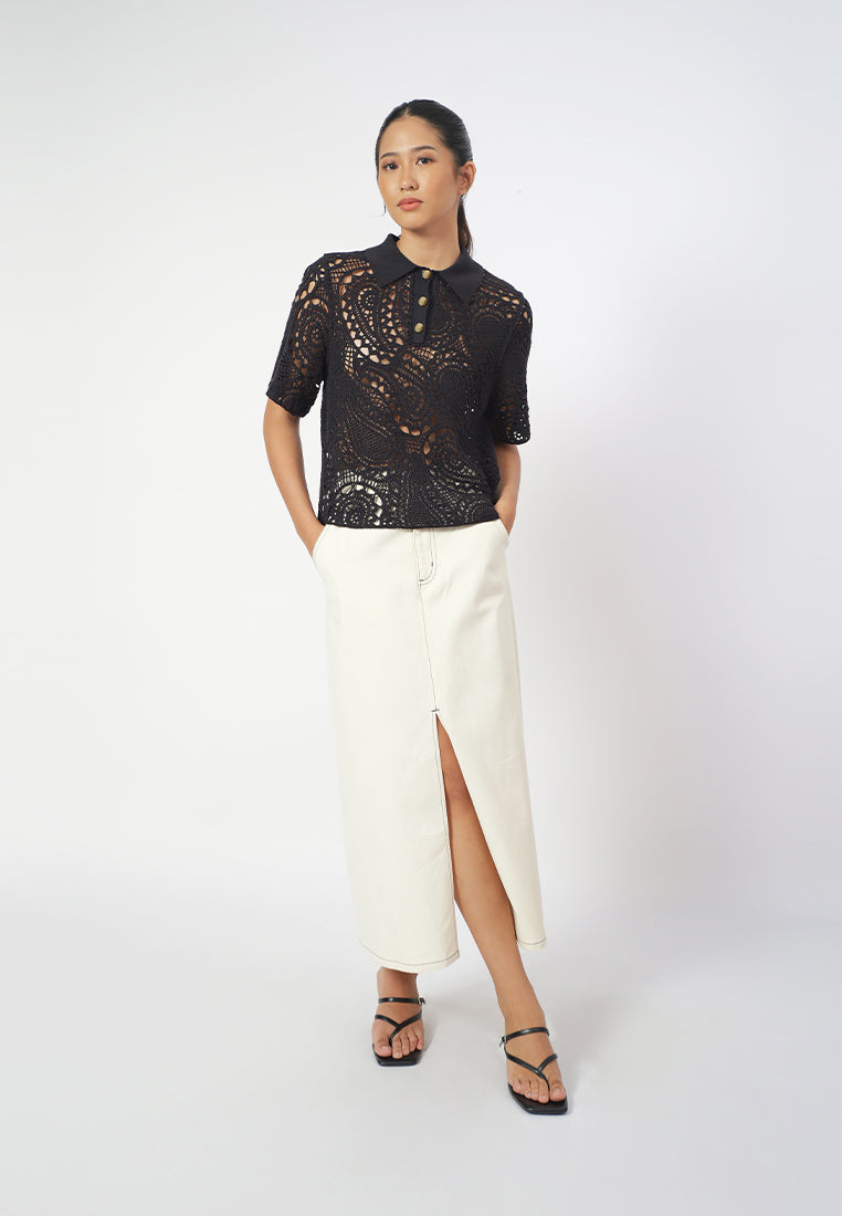 RAF Giana Short Sleeve Top (Black)