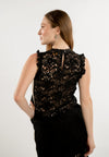 RAF Lace Sleeveless Tunic Top (Black)